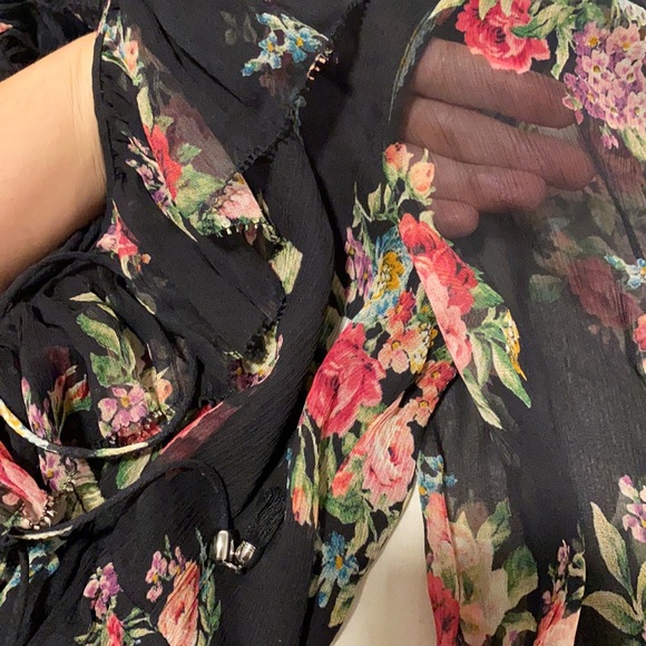 Zimmermann Honour Floating Ruffle Black Playsuit - Picture 6 of 10